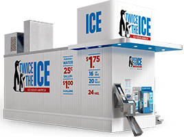 Just Ice Bagged Ice and Purified Water Station Kiosk Vending Machine For  Sale in Utah